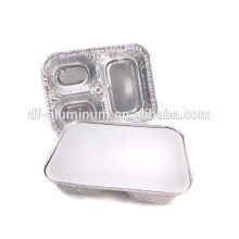 Three Compartment take-out foil Pans with Board Lid